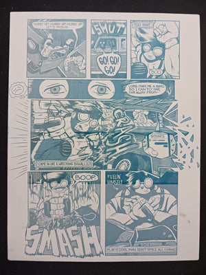 Thud Double Vision Magazine - Page 14 - Cyan - Comic Printer Plate - PRESSWORKS