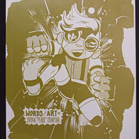 Thud Double Vision Magazine - Page 1 - PRESSWORKS - Comic Art - Printer Plate - Yellow