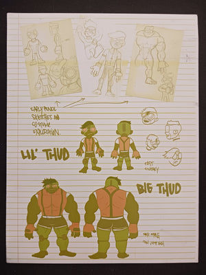 Thud Double Vision Magazine - Page 27 - Yellow - Comic Printer Plate - PRESSWORKS