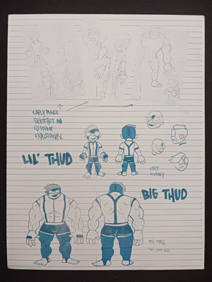 Thud Double Vision Magazine - Page 27 - Cyan - Comic Printer Plate - PRESSWORKS