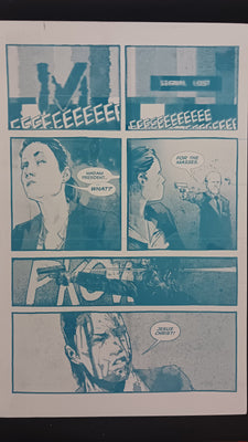 The Recount Legendary - Page 21 - Cyan - Printer Plate - PRESSWORKS - Comic Art