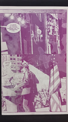 The Recount Legendary - Page 2 Splash - Magenta - Printer Plate - PRESSWORKS - Comic Art