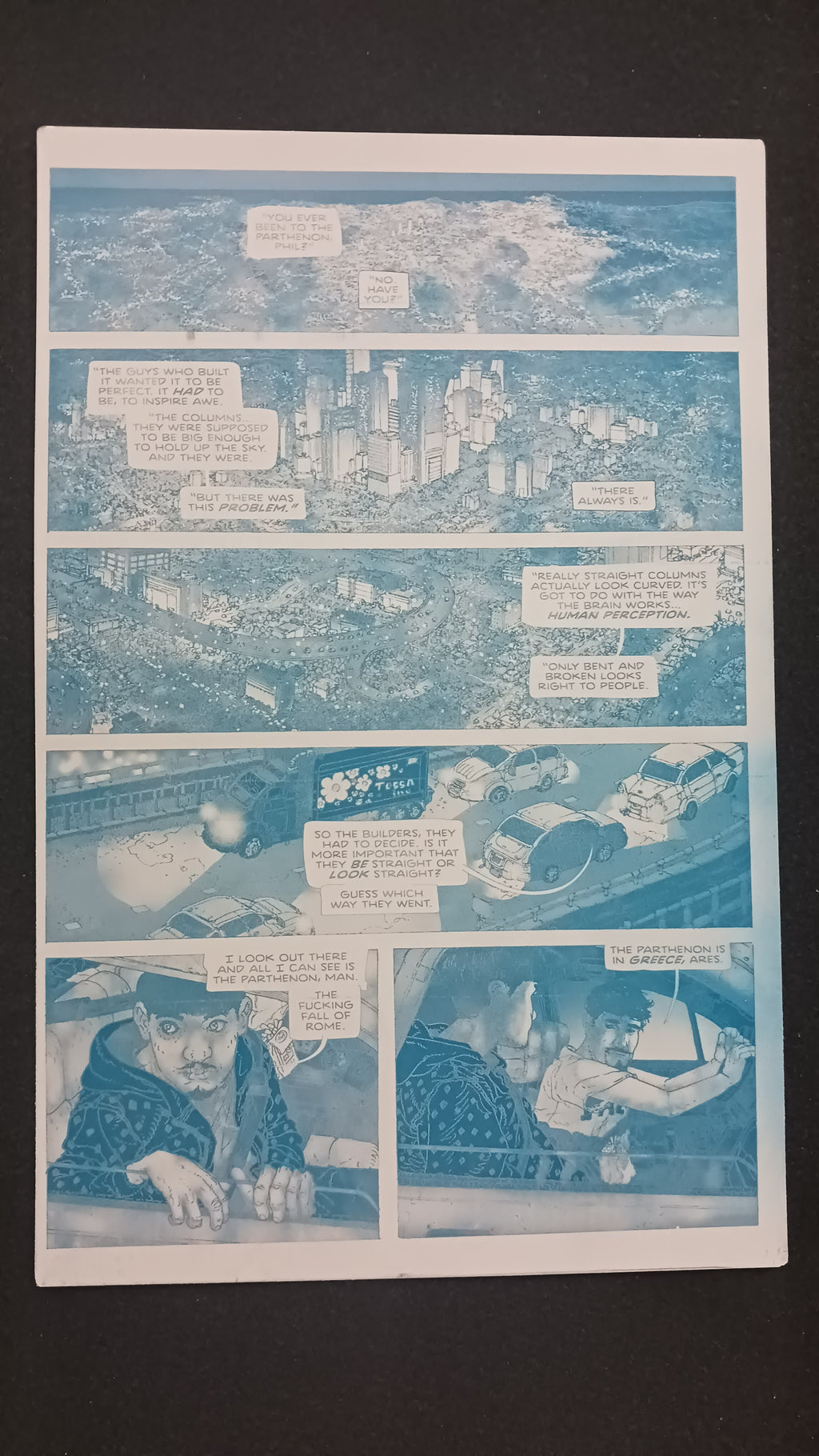 Agent of W.O.R.L.D.E #2 - Page 5 - Cyan - Comic Printer Plate - PRESSWORKS