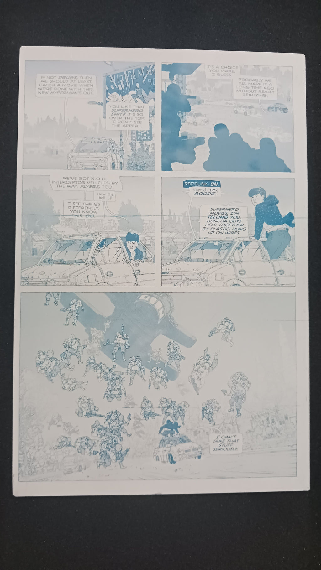 Agent of W.O.R.L.D.E #2 - Page 7 - Cyan - Comic Printer Plate - PRESSWORKS