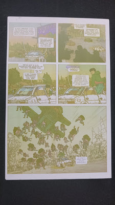 Agent of W.O.R.L.D.E #2 - Page 7 - PRESSWORKS - Comic Art -  Printer Plate - Yellow