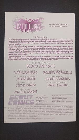 By The Horns Dark Earth #1 - Inside Front Cover - PRESSWORKS - Comic Art -  Printer Plate - Magenta