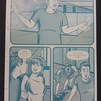 Pulp Bytes #1 - Page 14 - Cyan - Comic Printer Plate - PRESSWORKS