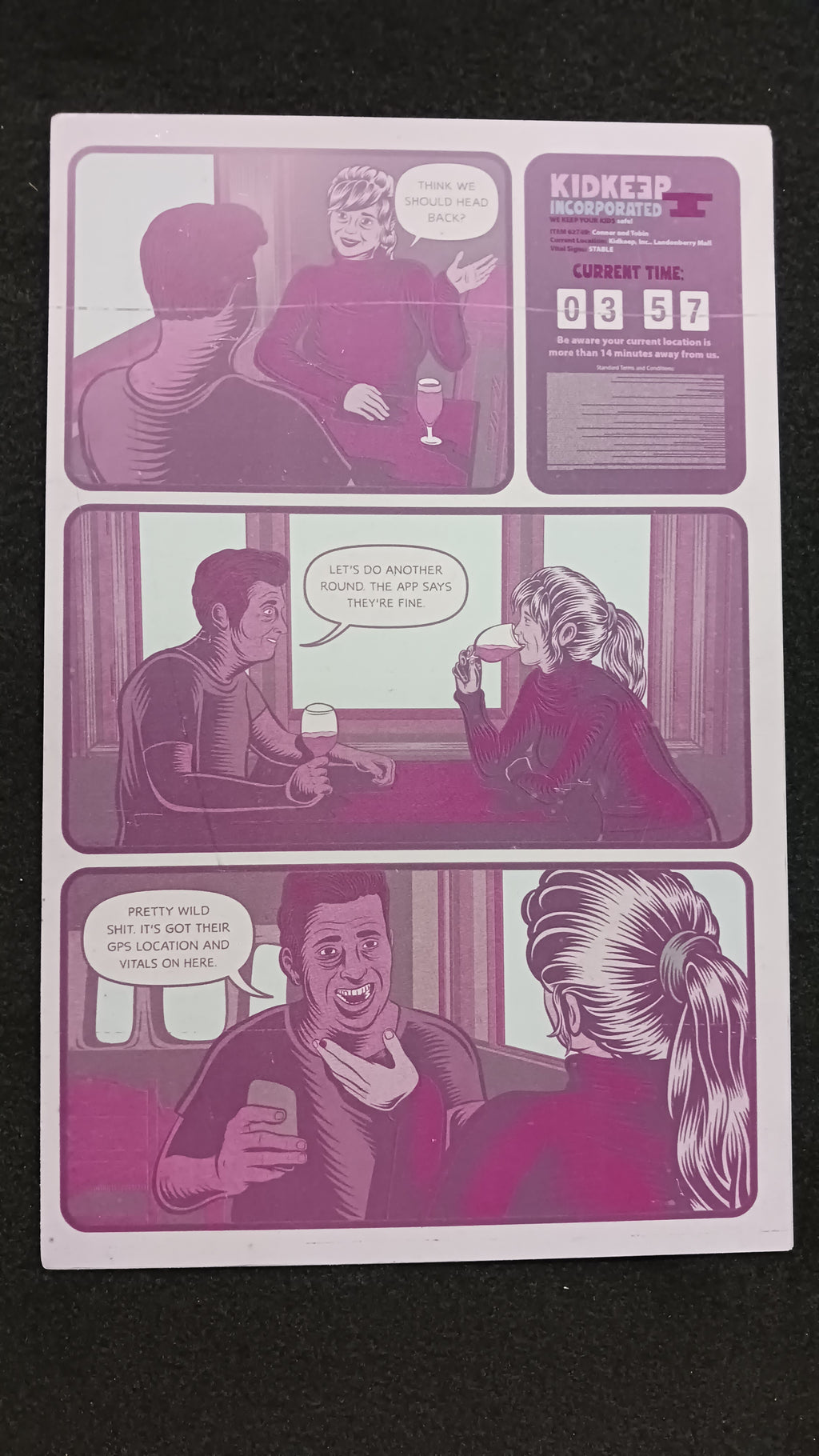 Pulp Bytes #1 - Page 19 - PRESSWORKS - Comic Art -  Printer Plate - Magenta