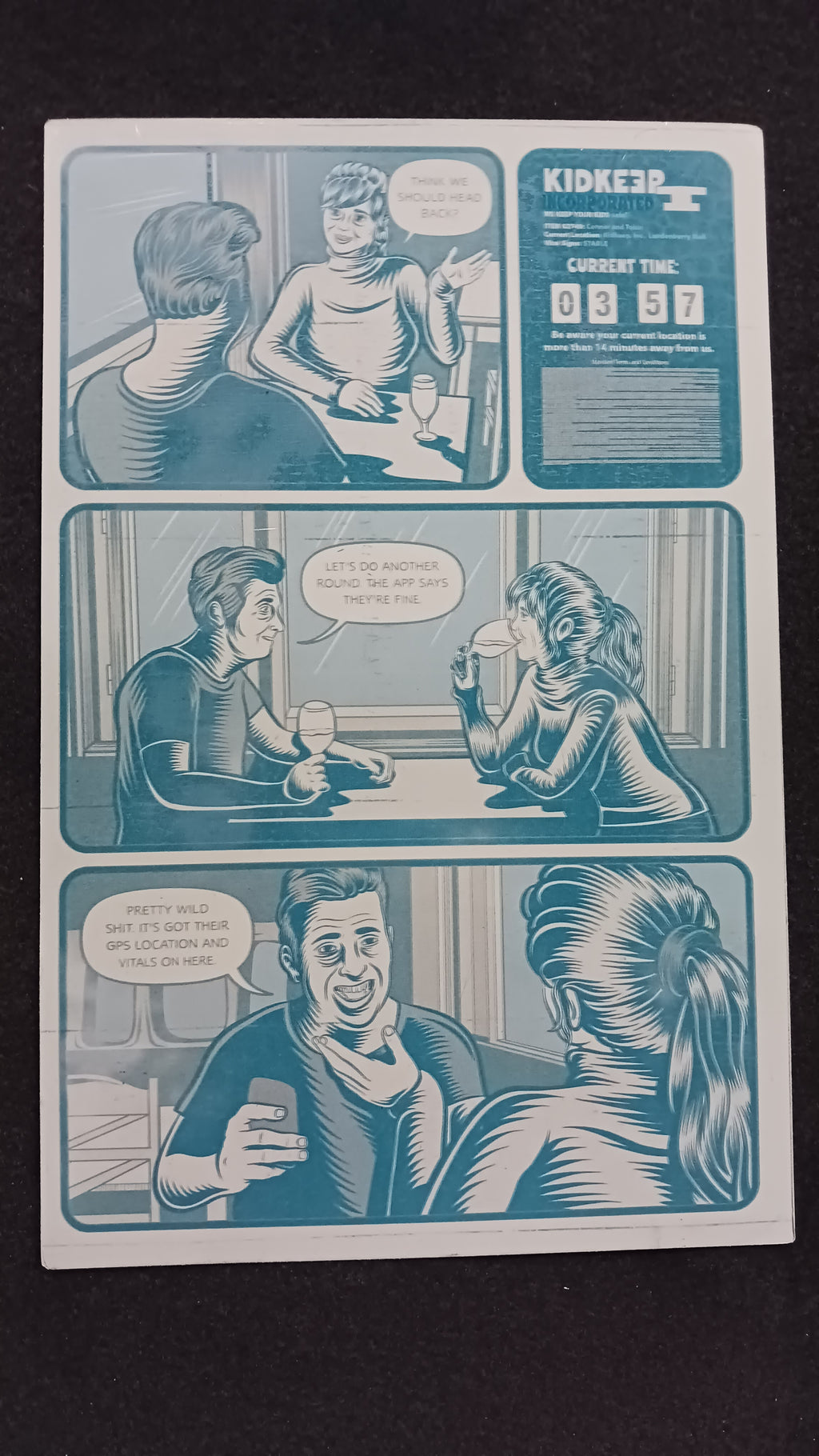 Pulp Bytes #1 - Page 19 - Cyan - Comic Printer Plate - PRESSWORKS