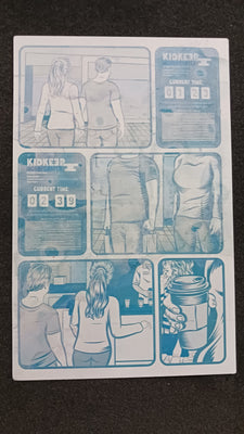Pulp Bytes #1 - Page 17 - Cyan - Comic Printer Plate - PRESSWORKS