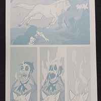 Unicorn Vampire Hunter #1 - Page 7 - PRESSWORKS - Comic Art -  Printer Plate - Cyan