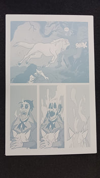 Unicorn Vampire Hunter #1 - Page 7 - Cyan - Comic Printer Plate - PRESSWORKS
