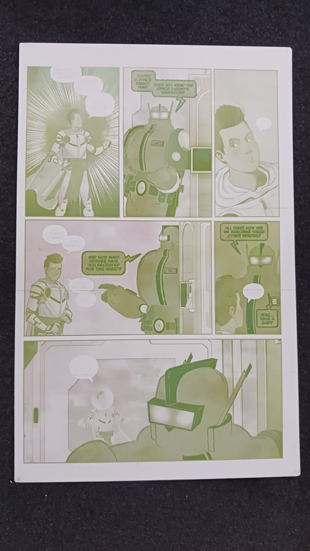 Oswald and the Star-Chaser #1 - Page 11 - Yellow - Comic Printer Plate - PRESSWORKS