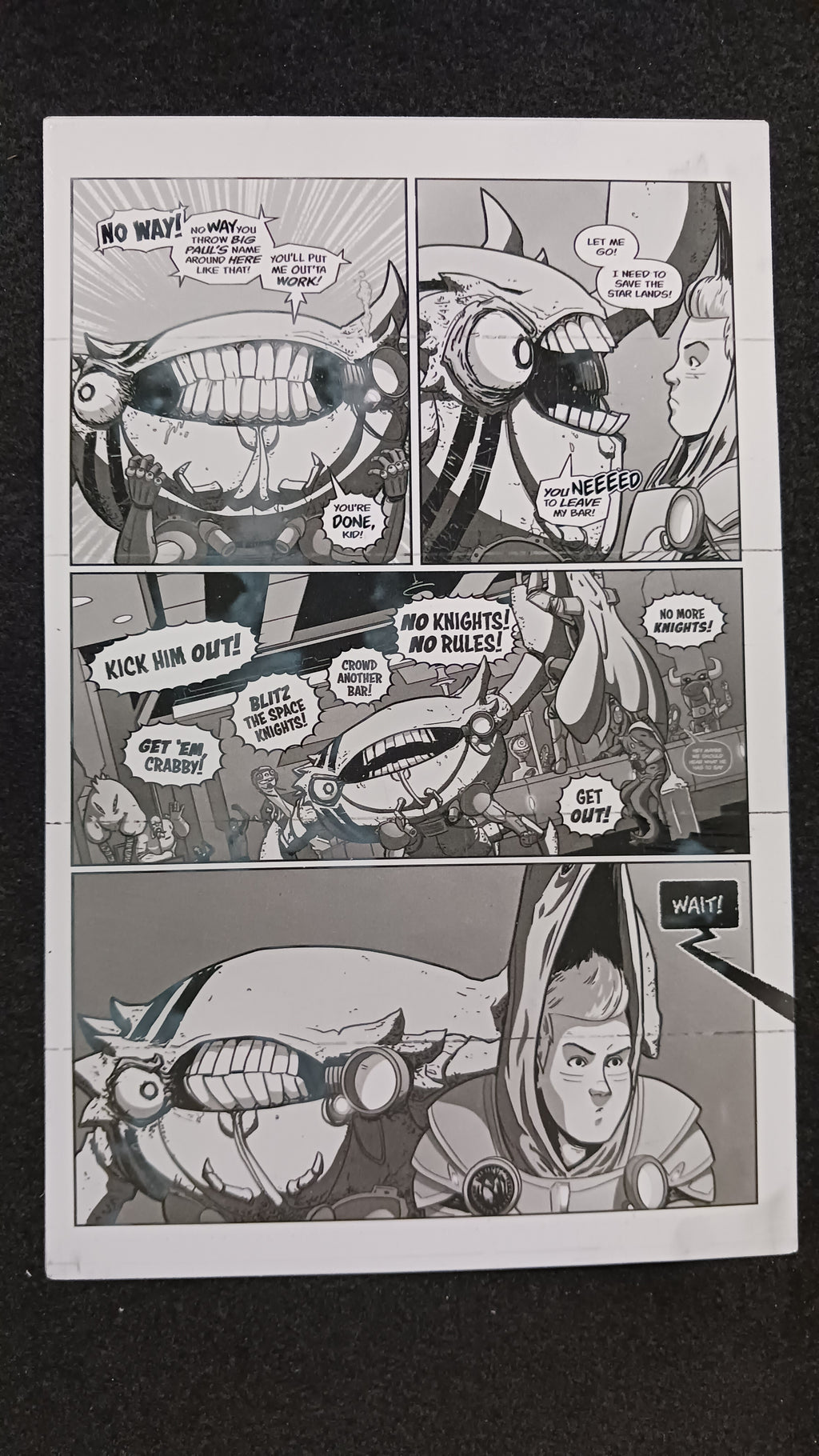 Oswald and the Star-Chaser #1 - Page 7 - Black - Comic Printer Plate - PRESSWORKS