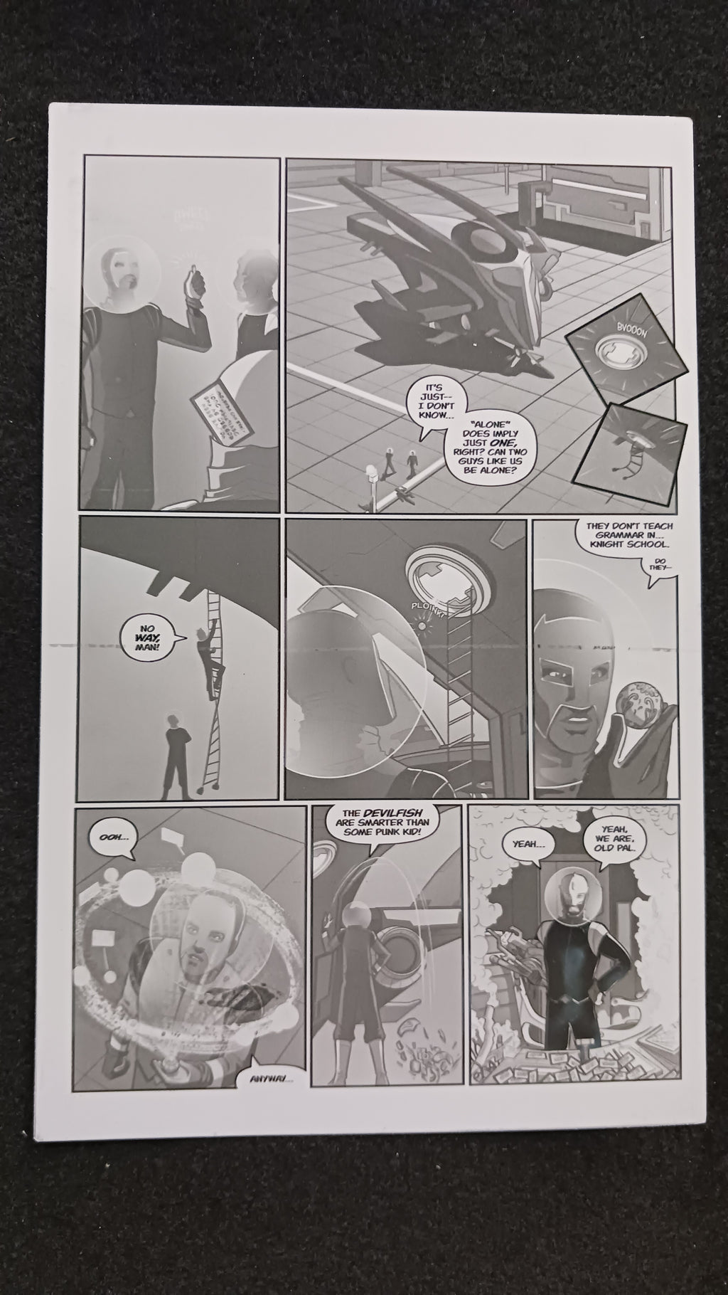 Oswald and the Star-Chaser #1 - Page 20 - Black - Comic Printer Plate - PRESSWORKS
