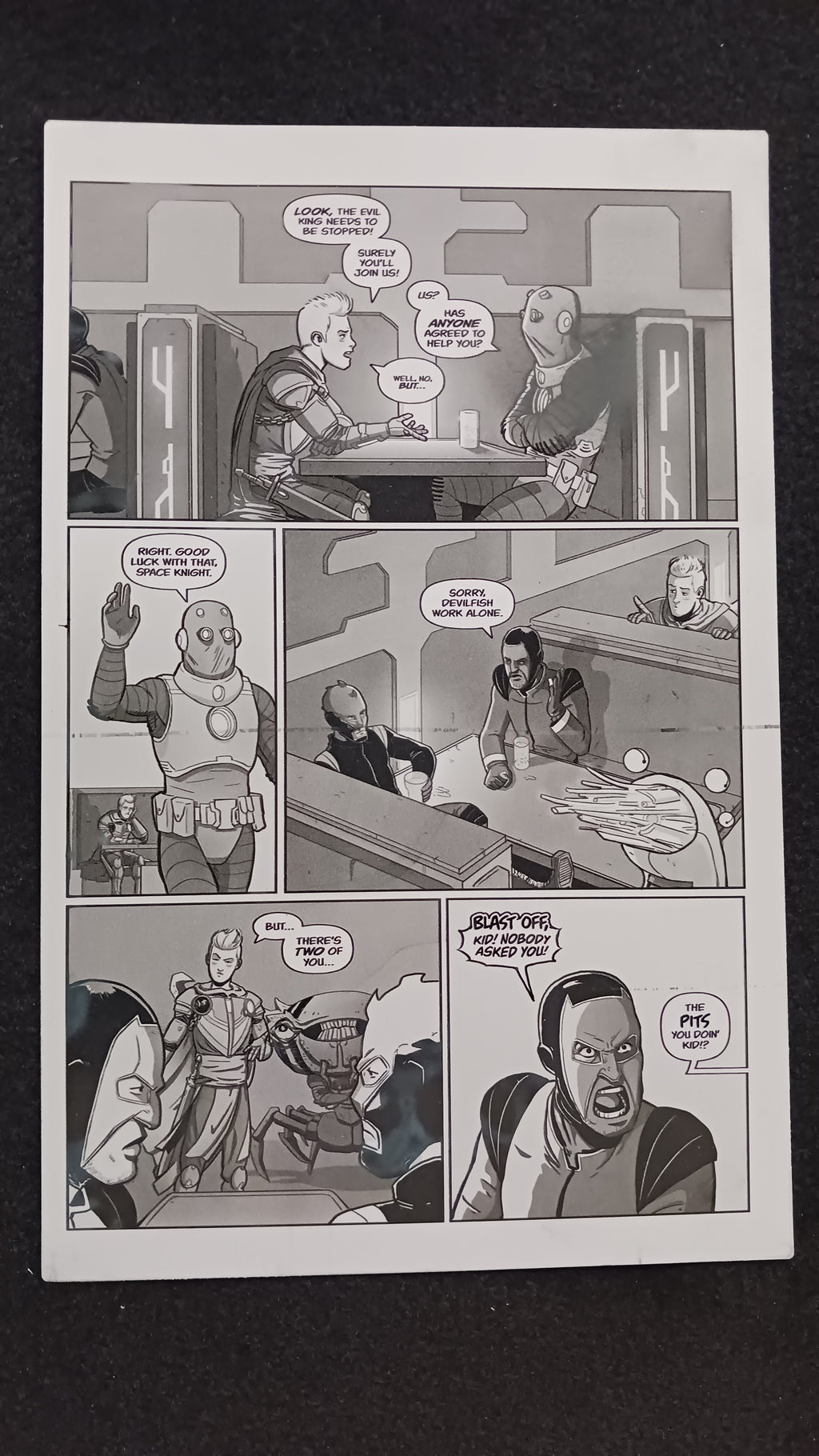 Oswald and the Star-Chaser #1 - Page 5 - Black - Comic Printer Plate - PRESSWORKS