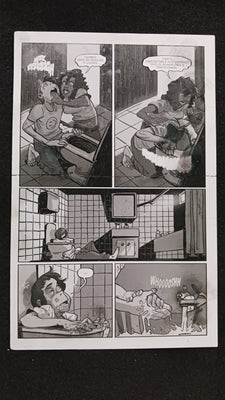 Deadfellows #1 - Page 17 - PRESSWORKS - Comic Art - Printer Plate - Black