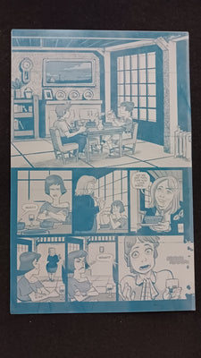 Deadfellows #1 - Page 7 - PRESSWORKS - Comic Art - Printer Plate - Cyan