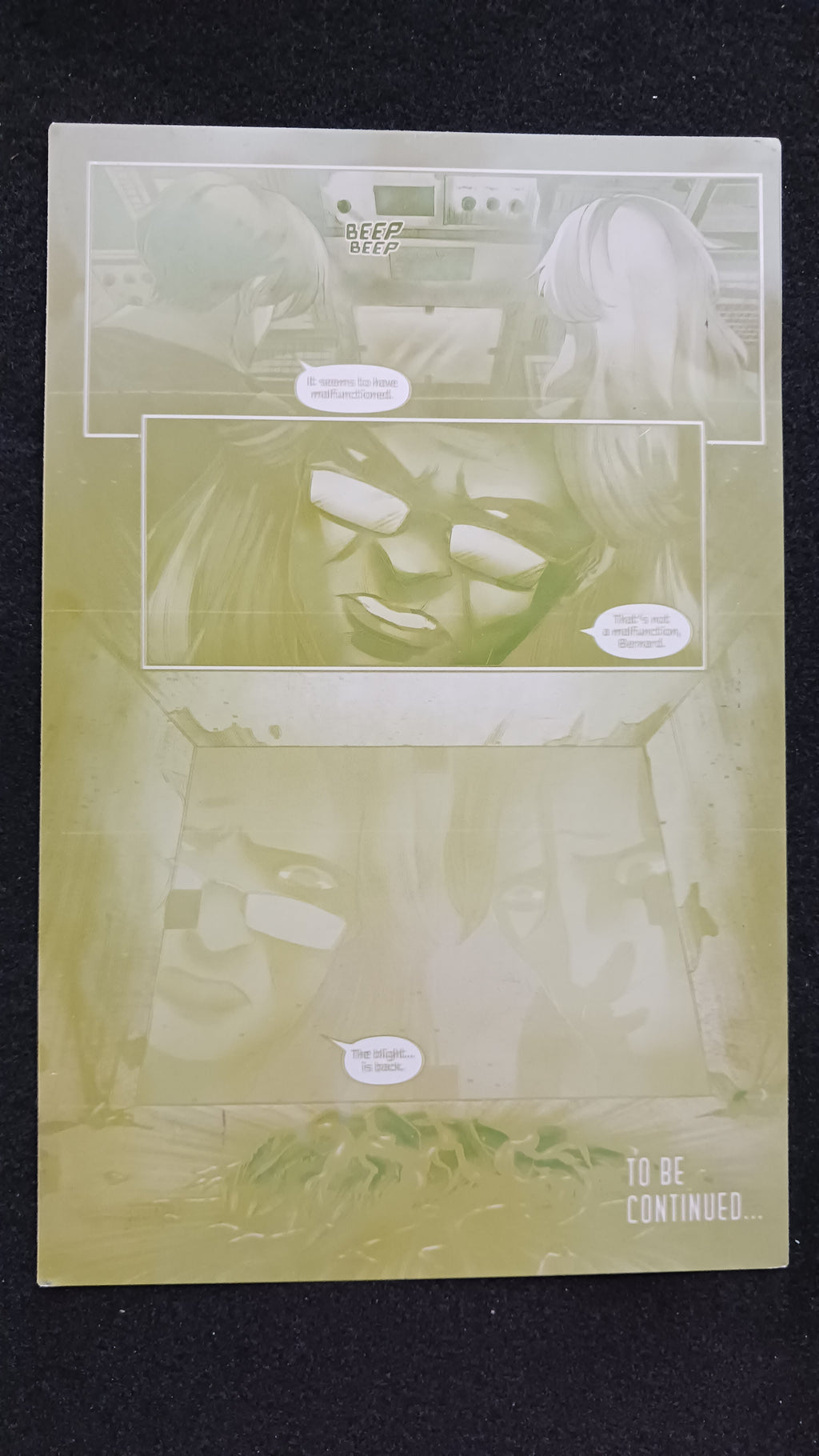 Darkland #3 - Page 26 - PRESSWORKS - Comic Art - Printer Plate - Yellow