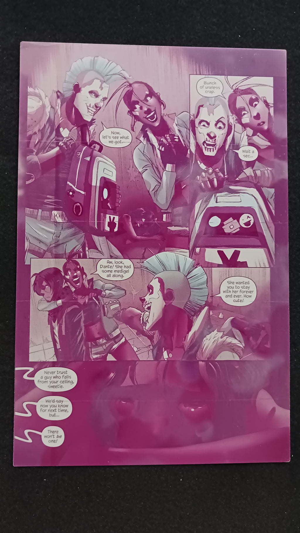 Darkland #3 - Page 3 - PRESSWORKS - Comic Art - Printer Plate - Magenta