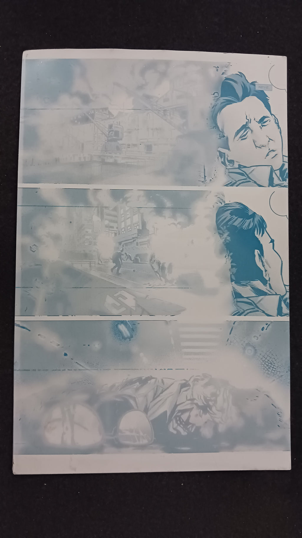 Category Zero Conflict #2 - Page 6 - PRESSWORKS - Comic Art - Printer Plate - Cyan