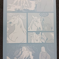 Unicorn Vampire Hunter #1 - Page 30 - PRESSWORKS - Comic Art -  Printer Plate - Black