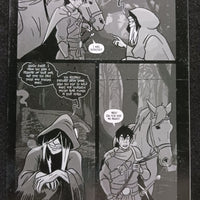 Unicorn Vampire Hunter #1 - Page 27 - PRESSWORKS - Comic Art -  Printer Plate - Black