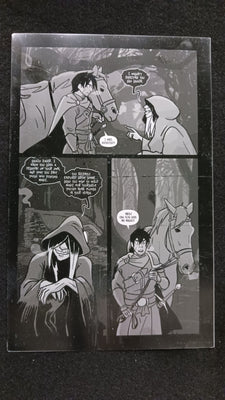 Unicorn Vampire Hunter #1 - Page 27 - PRESSWORKS - Comic Art -  Printer Plate - Black