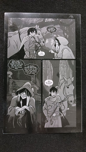 Unicorn Vampire Hunter #1 - Page 27 - Black - Comic Printer Plate - PRESSWORKS