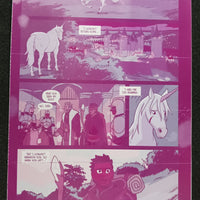 Unicorn Vampire Hunter #1 - Page 31 - Magenta - Comic Printer Plate - PRESSWORKS