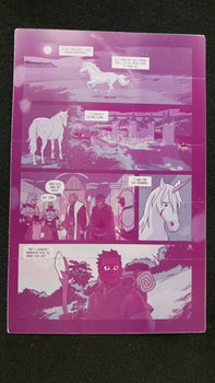 Unicorn Vampire Hunter #1 - Page 31 - Magenta - Comic Printer Plate - PRESSWORKS