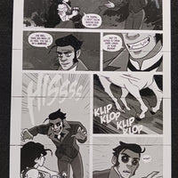 Unicorn Vampire Hunter #1 - Page 6 - PRESSWORKS - Comic Art -  Printer Plate - Black