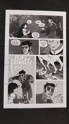 Unicorn Vampire Hunter #1 - Page 6 - PRESSWORKS - Comic Art -  Printer Plate - Black