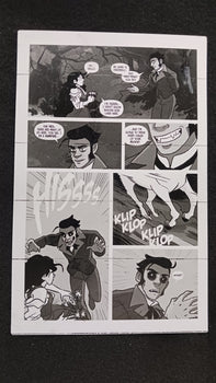 Unicorn Vampire Hunter #1 - Page 6 - Black - Comic Printer Plate - PRESSWORKS