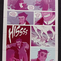Unicorn Vampire Hunter #1 - Page 6 - PRESSWORKS - Comic Art -  Printer Plate - Magenta
