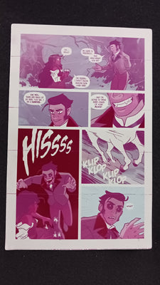 Unicorn Vampire Hunter #1 - Page 6 - Magenta - Comic Printer Plate - PRESSWORKS