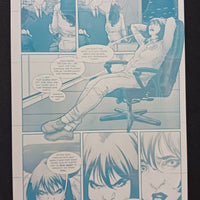 Category Zero Conflict #3 - Page 8 - PRESSWORKS - Comic Art - Printer Plate - Cyan