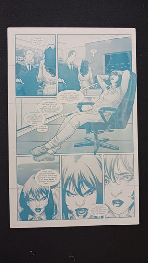 Category Zero Conflict #3 - Page 8 - PRESSWORKS - Comic Art - Printer Plate - Cyan