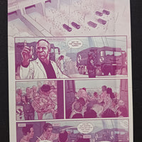 Category Zero Conflict #3 - Page 8 Warhol Set - PRESSWORKS - Comic Art - Printer Plate - K,C,M,Y