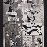 Impossible Team-Up: Impossible Jones and Captain Lightning #1 - Page 6 - PRESSWORKS - Comic Art - Printer Plate - Black