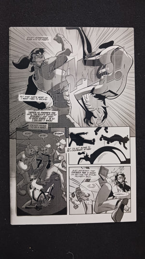 Impossible Team-Up: Impossible Jones and Captain Lightning #1 - Page 6 - PRESSWORKS - Comic Art - Printer Plate - Black