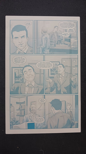 Category Zero Conflict #4 - Page 2 - PRESSWORKS - Comic Art - Printer Plate - Cyan