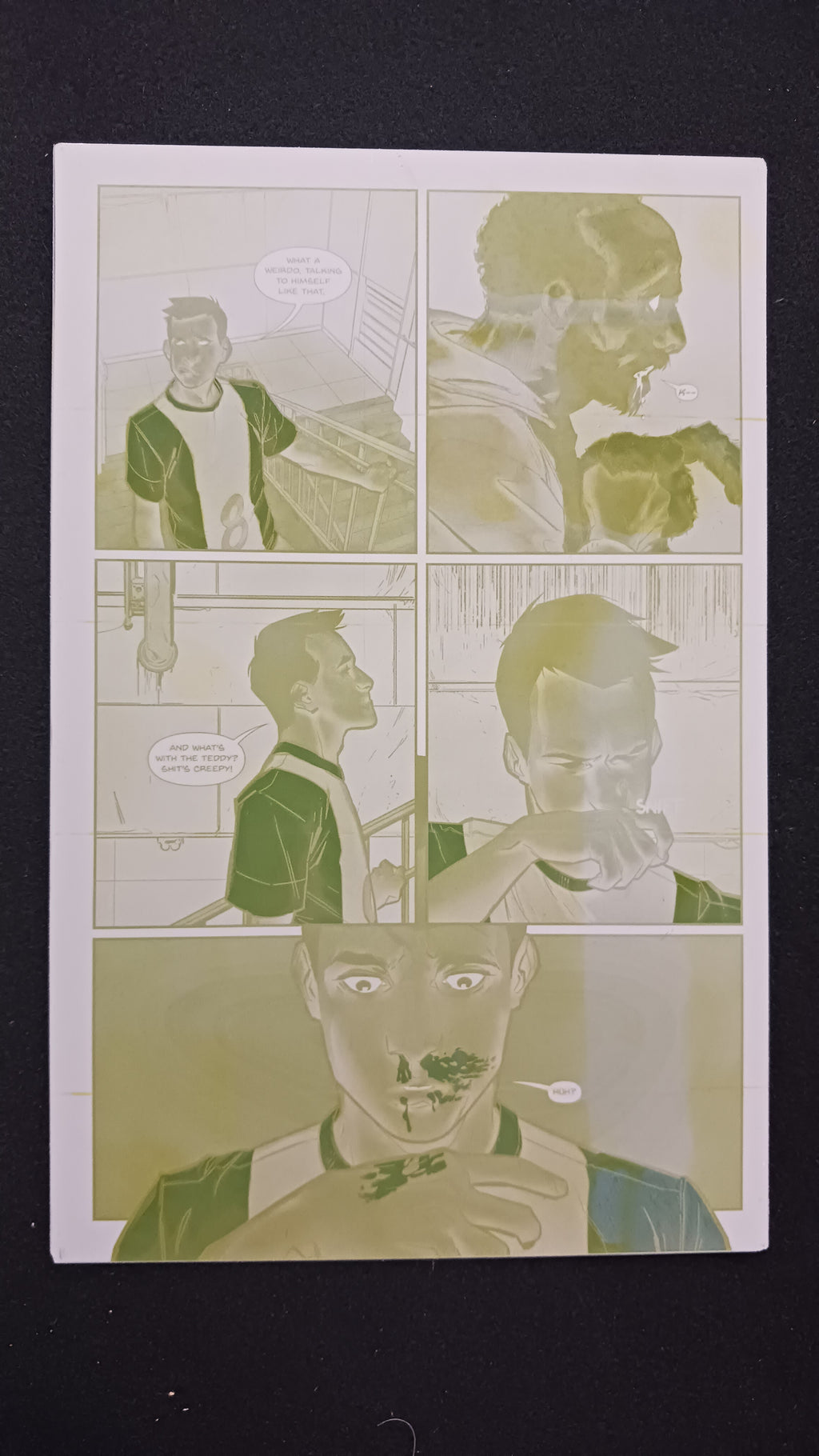 Category Zero Conflict #4 - Page 19 - PRESSWORKS - Comic Art - Printer Plate - Yellow