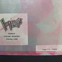 Impossible Jones Vol 1 - Trade Paperback - Page 113 Warhol Set - PRESSWORKS - Comic Art - Printer Plate - K,C,M,Y