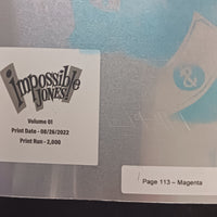 Impossible Jones Vol 1 - Trade Paperback - Page 113 Warhol Set - PRESSWORKS - Comic Art - Printer Plate - K,C,M,Y