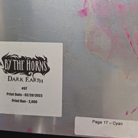 By The Horns Dark Earth #7 - Page 17 - PRESSWORKS - Comic Art -  Printer Plate - Cyan
