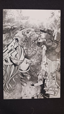 By The Horns Dark Earth #7 - Page 17 - PRESSWORKS - Comic Art -  Printer Plate - Black