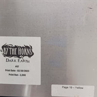 By The Horns Dark Earth #7 - Page 19 - PRESSWORKS - Comic Art -  Printer Plate - Yellow