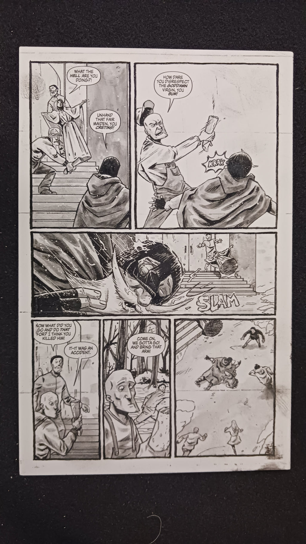 The Life and Death of the Brave Captain Suave #5 - Page 21 - PRESSWORKS - Comic Art -  Printer Plate - Black