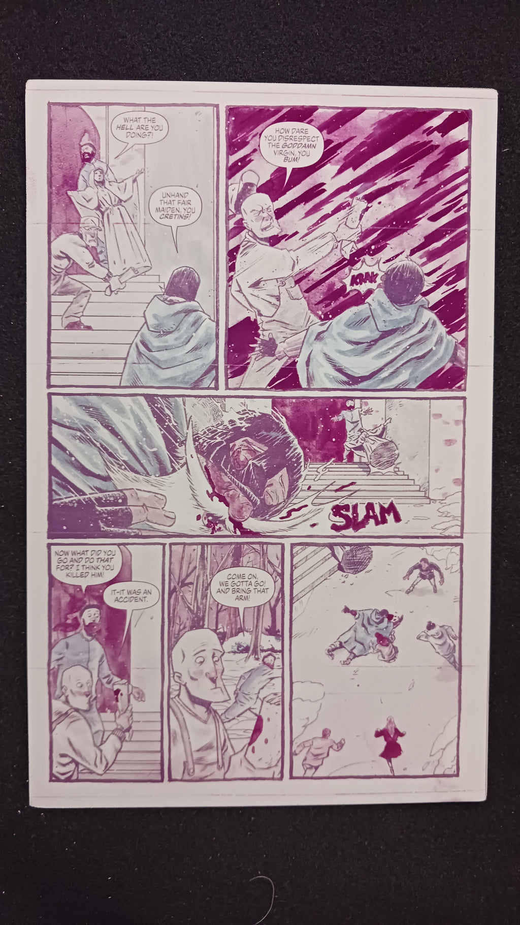 The Life and Death of the Brave Captain Suave #5 - Page 21 - Magenta - Comic Printer Plate - PRESSWORKS